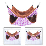 Maxbell 3xPet Hammock Birds Hamster Squirrel Guinea Pig Rat Cage Nest Hanging Warm Bed Purple Rabbit