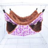 Maxbell 3xPet Hammock Birds Hamster Squirrel Guinea Pig Rat Cage Nest Hanging Warm Bed Purple Rabbit