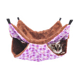 Maxbell 3xPet Hammock Birds Hamster Squirrel Guinea Pig Rat Cage Nest Hanging Warm Bed Purple Rabbit