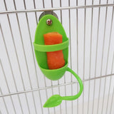 Maxbell 2xParrot Food Feeder No-Mess Plastic Hanging Bird Cage Feeder for Finch Canary