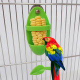 Maxbell 5xParrot Food Feeder No-Mess Plastic Hanging Bird Cage Feeder for Finch Canary