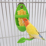 Maxbell 4xParrot Food Feeder No-Mess Plastic Hanging Bird Cage Feeder for Finch Canary