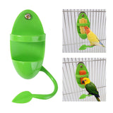 Maxbell 6xParrot Food Feeder No-Mess Plastic Hanging Bird Cage Feeder for Finch Canary