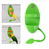 Maxbell 6xParrot Food Feeder No-Mess Plastic Hanging Bird Cage Feeder for Finch Canary