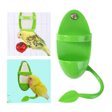 Maxbell 2xParrot Food Feeder No-Mess Plastic Hanging Bird Cage Feeder for Finch Canary