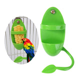 Maxbell 2xParrot Food Feeder No-Mess Plastic Hanging Bird Cage Feeder for Finch Canary