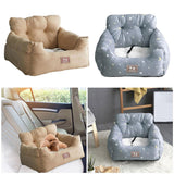 2xDog Car Seat Protector Pad Pet Car Carrier Bed for SUV Supplies Grey