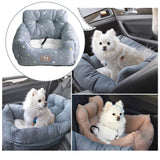2xDog Car Seat Protector Pad Pet Car Carrier Bed for SUV Supplies Grey