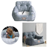 2xDog Car Seat Protector Pad Pet Car Carrier Bed for SUV Supplies Grey