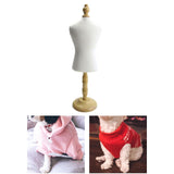 4x Cat Dog Clothes  Mannequin Doll Dress Form Display Rack for Doll Clothes