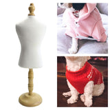 4x Cat Dog Clothes  Mannequin Doll Dress Form Display Rack for Doll Clothes