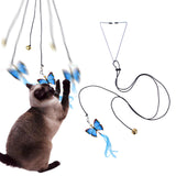 Maxbell 2x Cat Toy Funny Cats Stick Hanging Kitten Interactive Retractable Playing