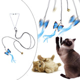 Maxbell 2x Cat Toy Funny Cats Stick Hanging Kitten Interactive Retractable Playing