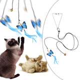 Maxbell 2x Cat Toy Funny Cats Stick Hanging Kitten Interactive Retractable Playing