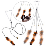 Maxbell 2pcs Cat Toy Funny Cats Stick Hanging Kitten Interactive Retractable Playing