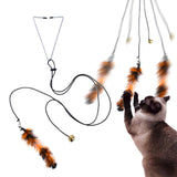 Maxbell 2x Cat Toy Funny Cats Stick Hanging Kitten Interactive Retractable Playing