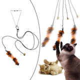 Maxbell 2x Cat Toy Funny Cats Stick Hanging Kitten Interactive Retractable Playing