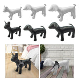 1PC Dog Mannequin PU Leather Standing Position for Display Dog Toys White S