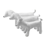 1PC Dog Mannequin PU Leather Standing Position for Display Dog Toys White S