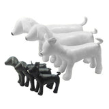 1PC Dog Mannequin PU Leather Standing Position for Display Dog Toys White S