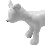 1PC Dog Mannequin PU Leather Standing Position for Display Dog Toys White S