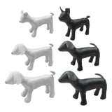 1PC Dog Mannequin PU Leather Standing Position for Display Dog Toys White S