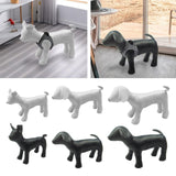 1PC Dog Mannequin PU Leather Standing Position for Display Dog Toys White S