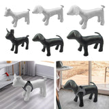 1PC Dog Mannequin PU Leather Standing Position for Display Dog Toys White S