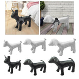 1PC Dog Mannequin PU Leather Standing Position for Display Dog Toys White S