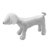 1PC Dog Mannequin PU Leather Standing Position for Display Dog Toys White M