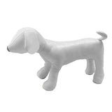 1PC Dog Mannequin PU Leather Standing Position for Display Dog Toys White M