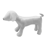 1PC Dog Mannequin PU Leather Standing Position for Display Dog Toys White M