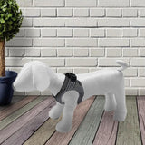 1PC Dog Mannequin PU Leather Standing Position for Display Dog Toys White M