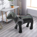 1PC Dog Mannequin PU Leather Standing Position for Display Dog Toys Black M