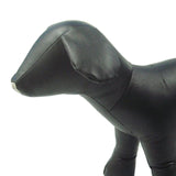 1PC Dog Mannequin PU Leather Standing Position for Display Dog Toys Black L