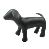 1PC Dog Mannequin PU Leather Standing Position for Display Dog Toys Black L