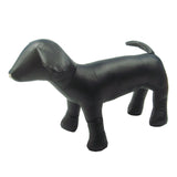 1PC Dog Mannequin PU Leather Standing Position for Display Dog Toys Black L