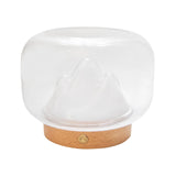 Maxbell Creative Snow Mountain Shape Night Light Ornament Fish Bowl Thickened Glass