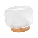 Maxbell Creative Snow Mountain Shape Night Light Ornament Fish Bowl Thickened Glass