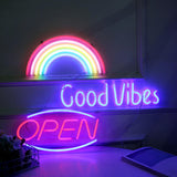 Maxbell Neon Sign Light LED Wall Lights Art Decor Lamp for Bedroom Home Bar Party Blue