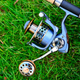 Maxbell Fishing Reel All Metal Spool CNC Metal Handle Saltwater Freshwater DR4000