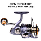 Maxbell Fishing Reel All Metal Spool CNC Metal Handle Saltwater Freshwater DR4000