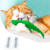 Kitten Toothbrush Catnip Toy Chew Toy Durable Rubber for Pet Interactive Toy Grass Green - Aladdin Shoppers