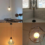 Maxbell 2xMetal Pendant Light Shade Chandelier Light Cover for Farmhouse Bathroom