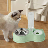 Feeding Dishes Food and Water Feeder Water Bowl Pet Bowl for Pet Supplies green - Aladdin Shoppers