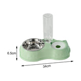 Feeding Dishes Food and Water Feeder Water Bowl Pet Bowl for Pet Supplies green - Aladdin Shoppers