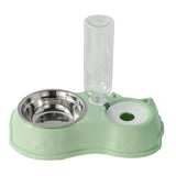 Feeding Dishes Food and Water Feeder Water Bowl Pet Bowl for Pet Supplies green - Aladdin Shoppers