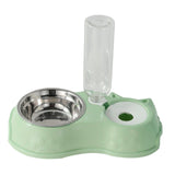 Feeding Dishes Food and Water Feeder Water Bowl Pet Bowl for Pet Supplies green - Aladdin Shoppers