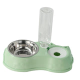 Feeding Dishes Food and Water Feeder Water Bowl Pet Bowl for Pet Supplies green - Aladdin Shoppers