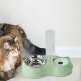Feeding Dishes Food and Water Feeder Water Bowl Pet Bowl for Pet Supplies green - Aladdin Shoppers